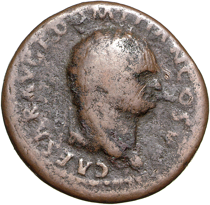 RIC II, Part 1 (second edition) Vespasian 1056 Vespasian obverse, Head of Domitian, laureate, right