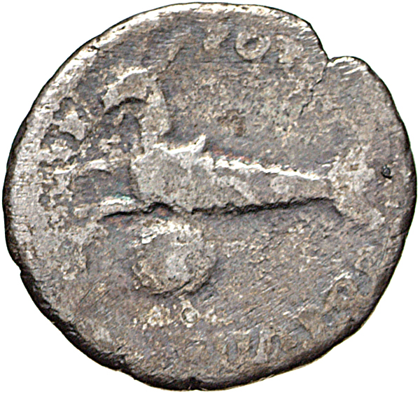 Vespasian reverse — Capricorn left; below, globe