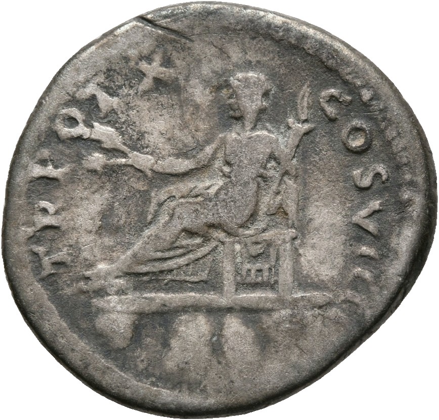 RIC II, Part 1 (second edition) Vespasian 1063 Vespasian reverse, Ceres, draped, seated left, holding corn-ears and poppy ...