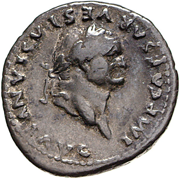 RIC II, Part 1 (second edition) Vespasian 1065 Vespasian obverse, Head of Vespasian, laureate, right