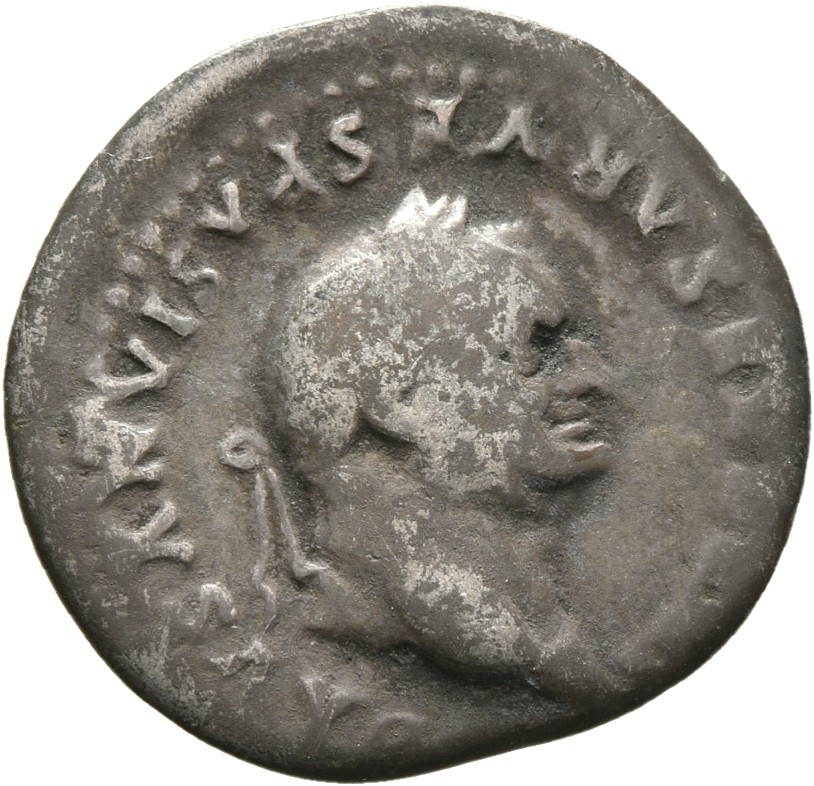 RIC II, Part 1 (second edition) Vespasian 1065 Vespasian obverse — Head of Vespasian, laureate, right
