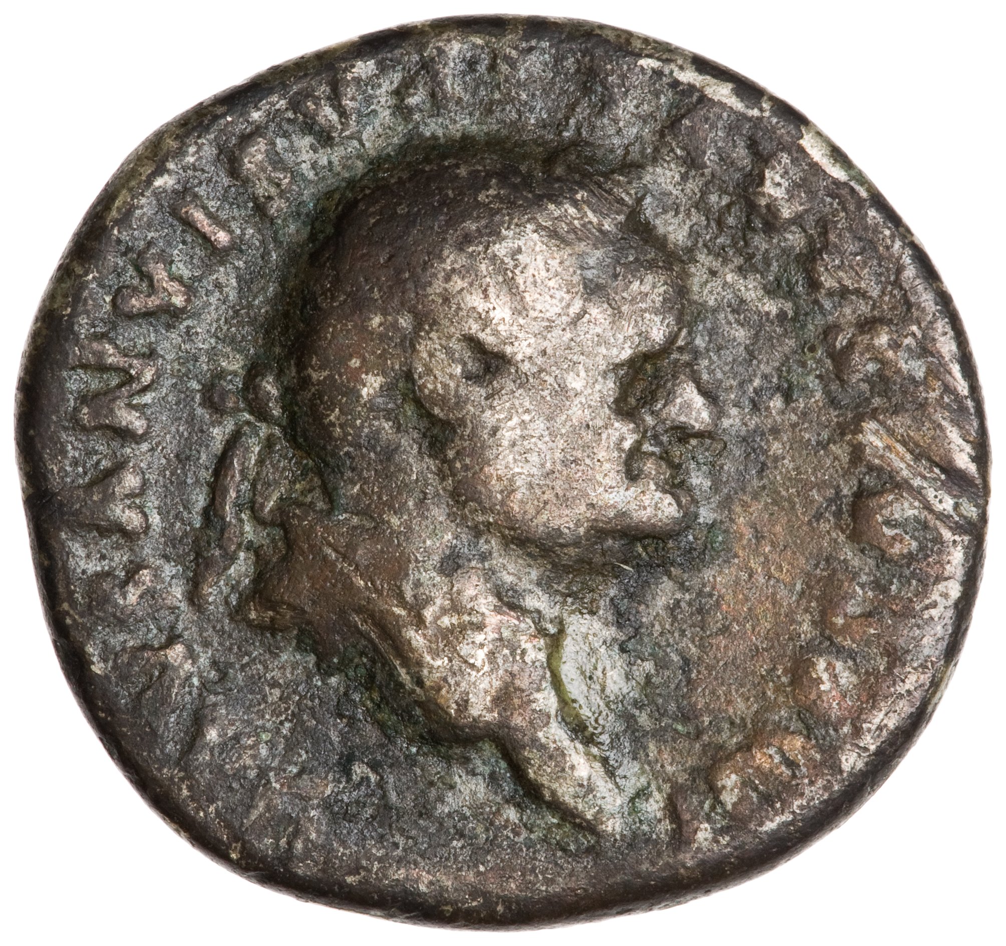 RIC II, Part 1 (second edition) Vespasian 1068 Vespasian obverse, Head of Vespasian, laureate, right