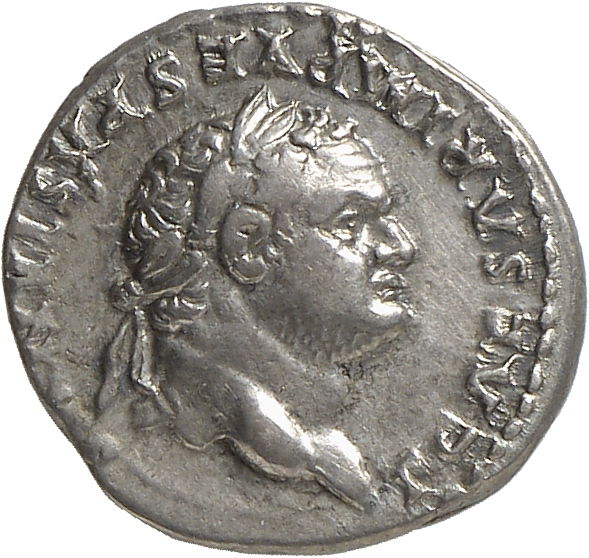 RIC II, Part 1 (second edition) Vespasian 1076 Vespasian obverse, Head of Titus, laureate, right