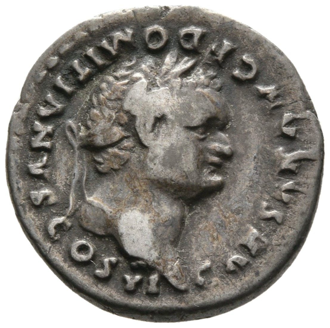 RIC II, Part 1 (second edition) Vespasian 1084 Vespasian obverse — Head of Domitian, laureate, right