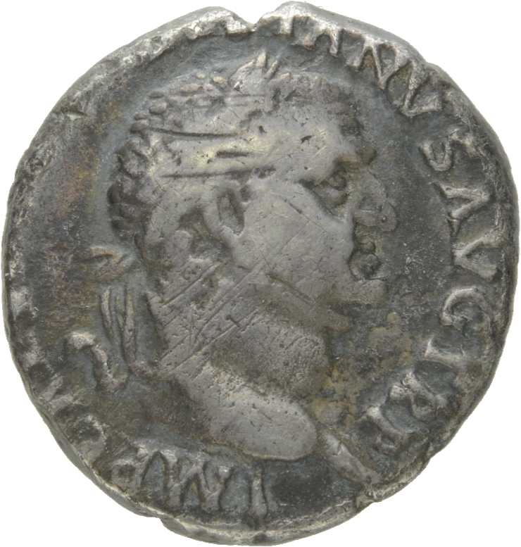 Vespasian obverse — Head of Vespasian, laureate, right