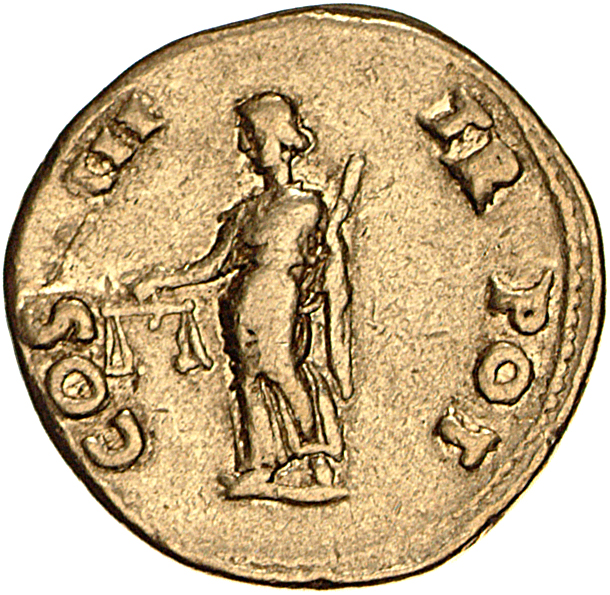 RIC II, Part 1 (second edition) Vespasian 1112 Vespasian reverse, Aequitas standing left, holding scales and rod