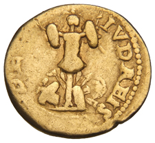 RIC II, Part 1 (second edition) Vespasian 1115 Vespasian reverse, Trophy