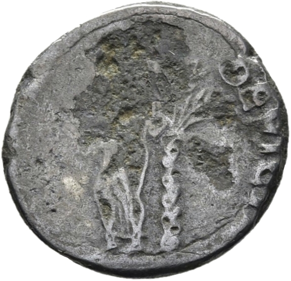 RIC II, Part 1 (second edition) Vespasian 1120 Vespasian reverse — Judea seated right under palm-tree, hands are tied in f...