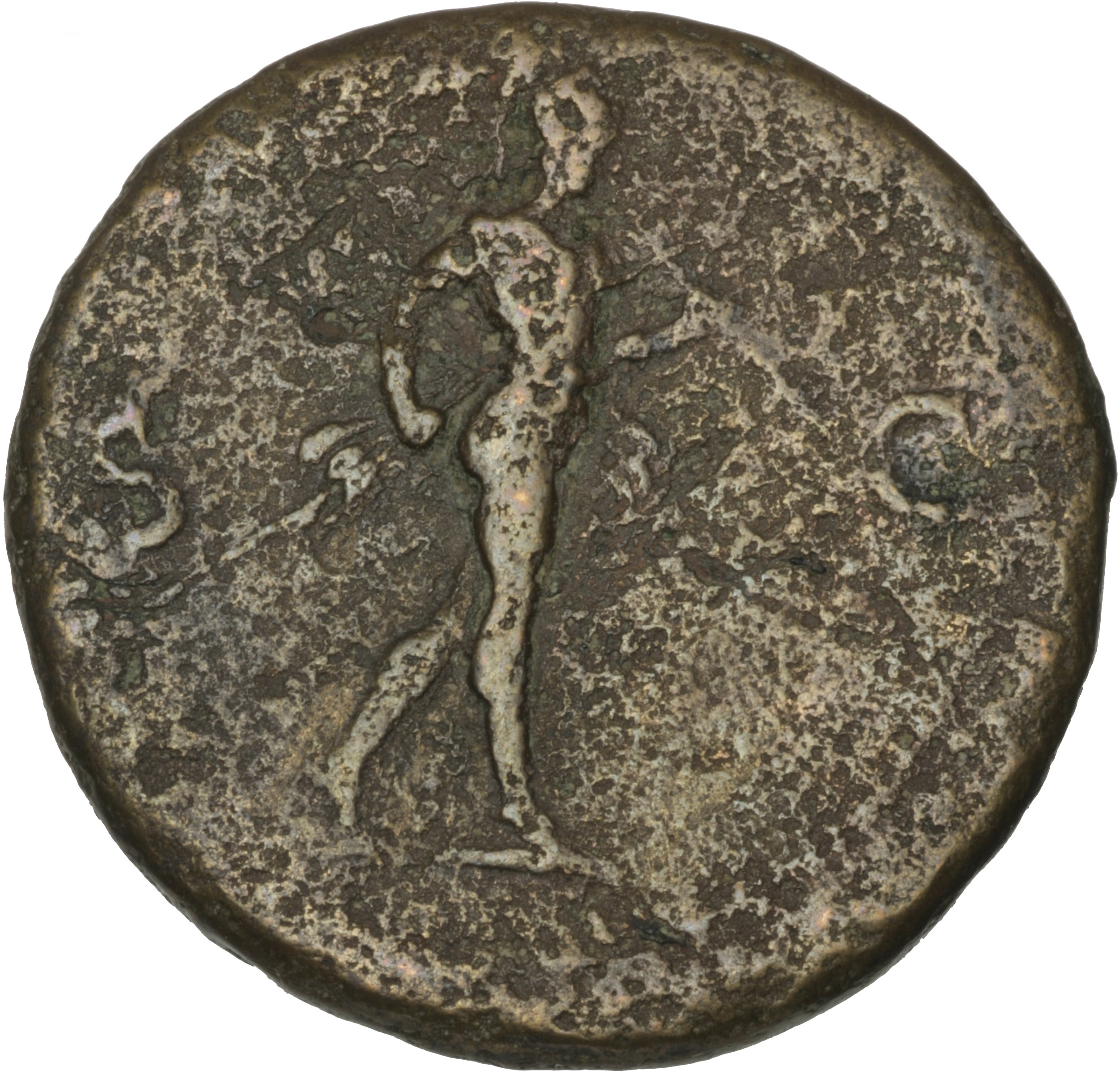 RIC II, Part 1 (second edition) Vespasian 113 Vespasian reverse, Mars advancing right, holding spear and trophy