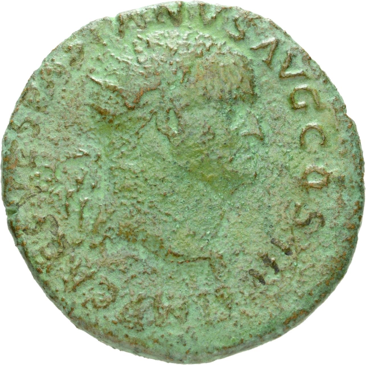 RIC II, Part 1 (second edition) Vespasian 1152 Vespasian obverse, Head of Vespasian, radiate, right; globe at point of neck