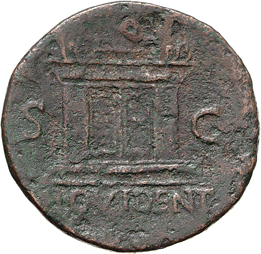 RIC II, Part 1 (second edition) Vespasian 1166 Vespasian reverse, Altar