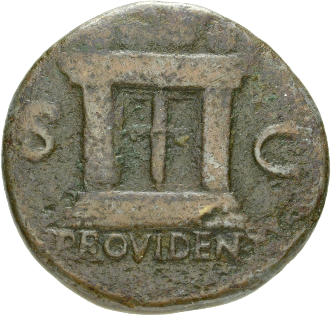 RIC II, Part 1 (second edition) Vespasian 1167 Vespasian reverse, Altar