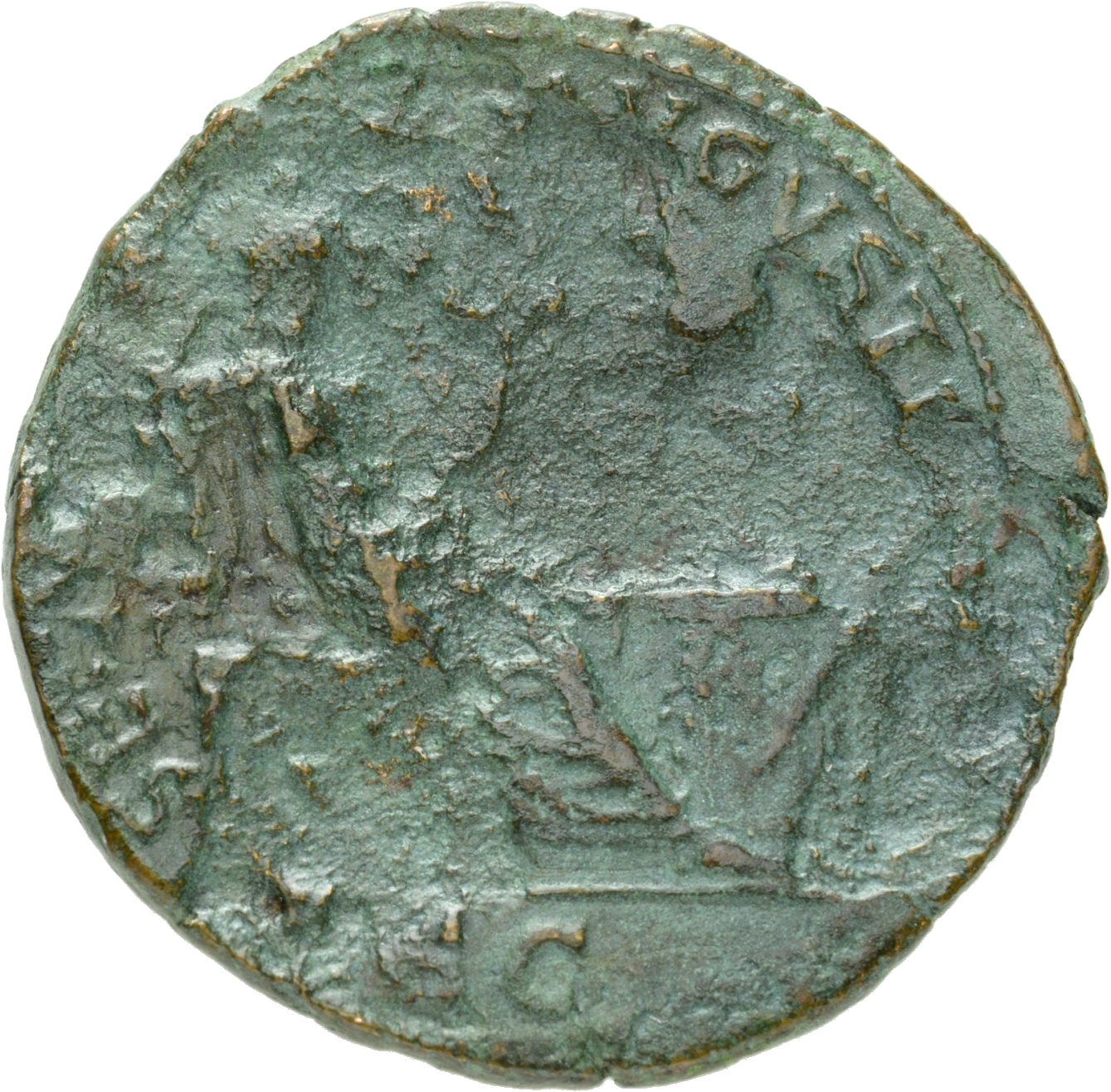 RIC II, Part 1 (second edition) Vespasian 1174 Vespasian reverse, Securitas, draped, seated right, resting head on right h...