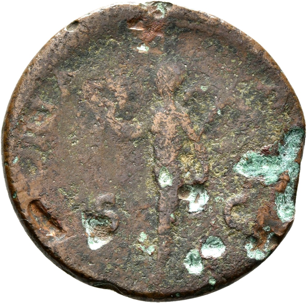 RIC II, Part 1 (second edition) Vespasian 1177 Vespasian reverse, Victory, draped, advancing left, holding wreath in right...