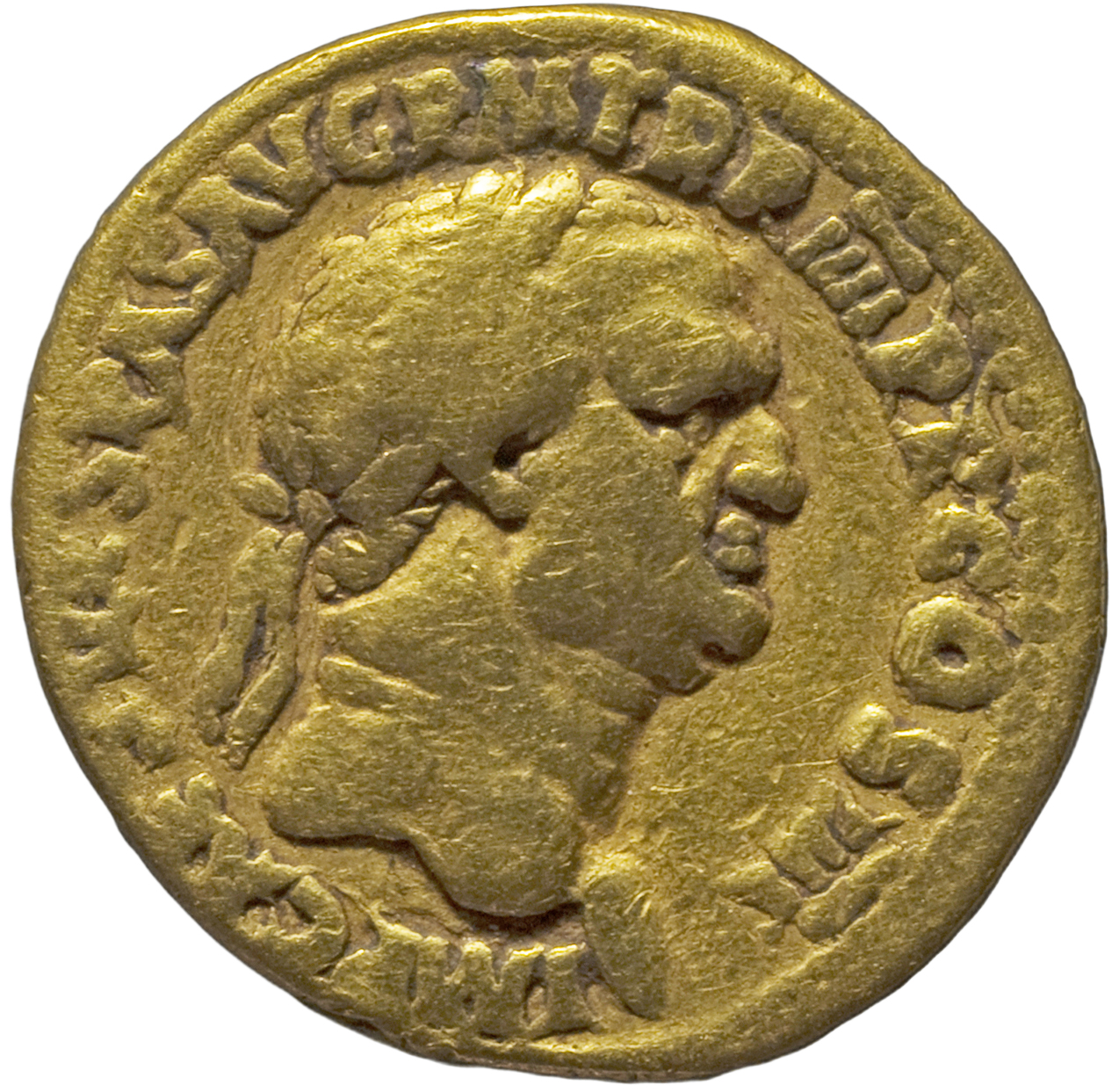 RIC II, Part 1 (second edition) Vespasian 1180 Vespasian obverse, Head of Vespasian, laureate, right