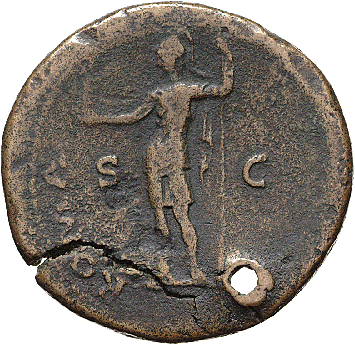 RIC II, Part 1 (second edition) Vespasian 1183 Vespasian reverse, Roma standing left, holding Victory and spear