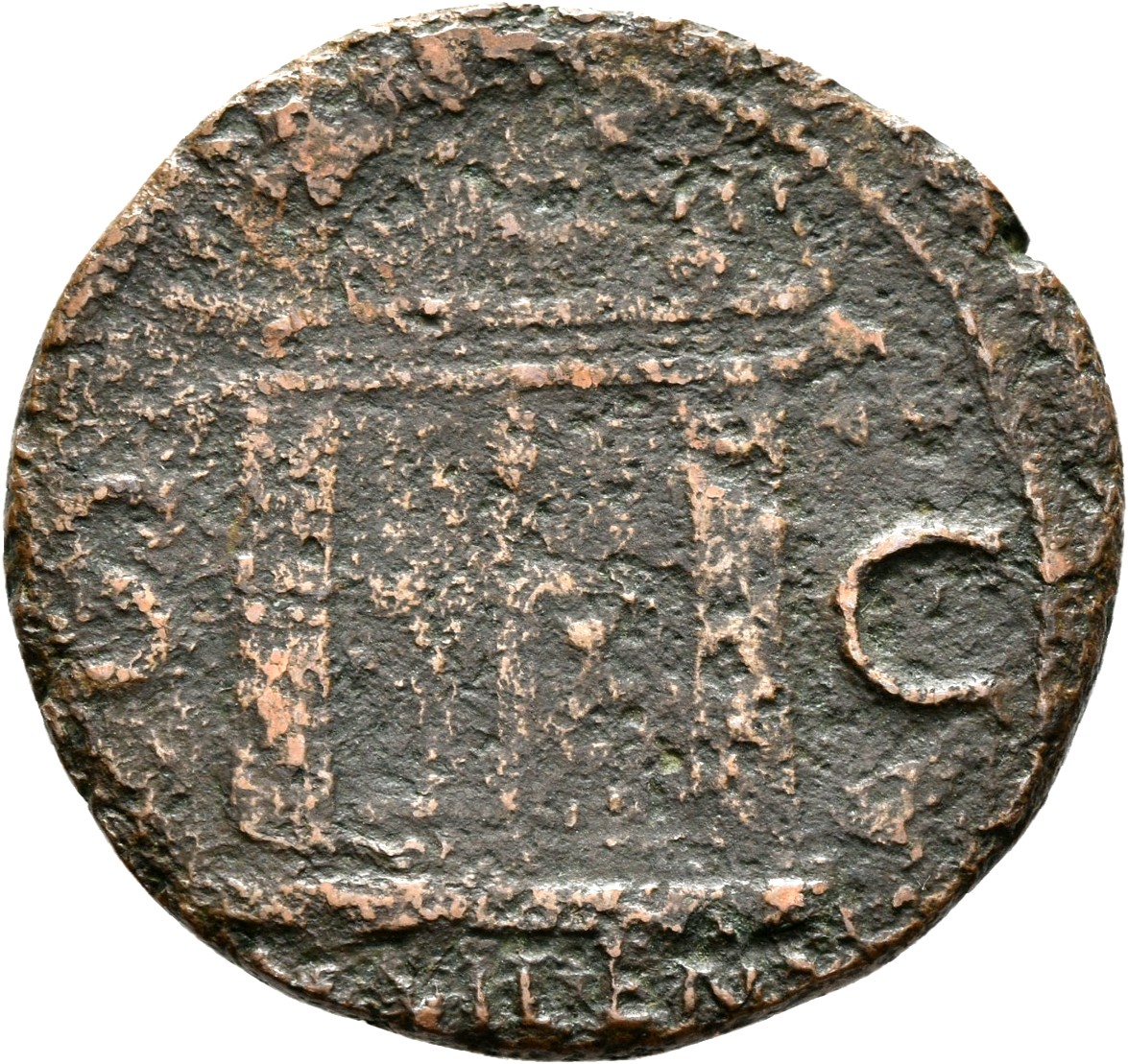 RIC II, Part 1 (second edition) Vespasian 1200 Vespasian reverse, Altar