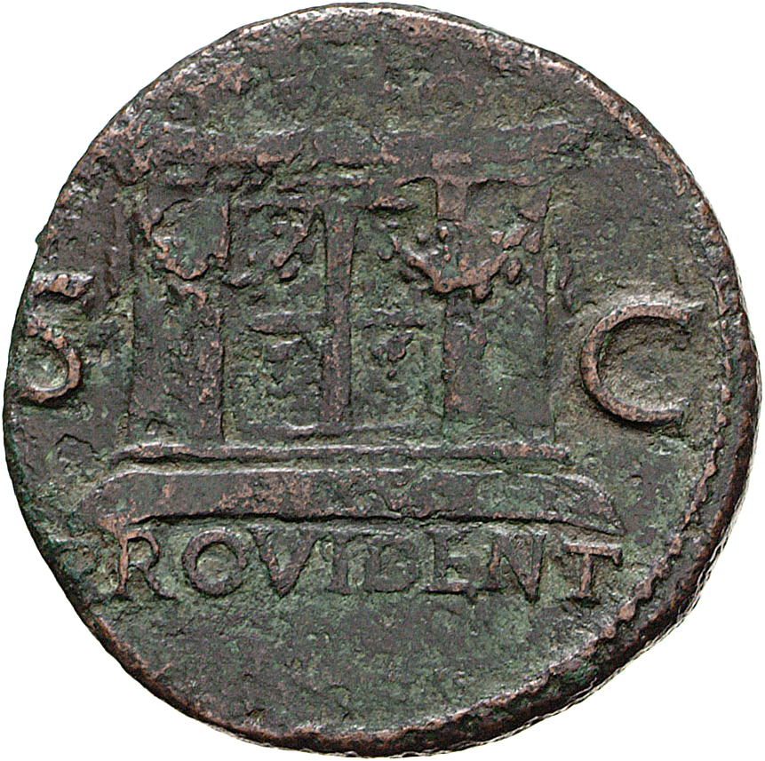 RIC II, Part 1 (second edition) Vespasian 1201 Vespasian reverse, Garlanded altar