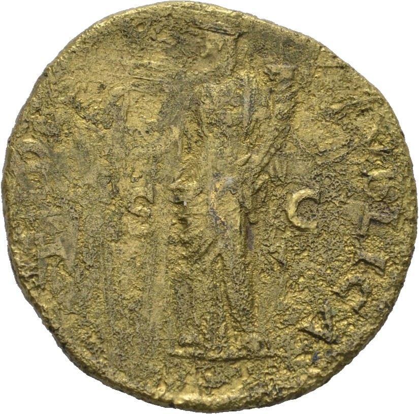 RIC II, Part 1 (second edition) Vespasian 1210 Vespasian reverse, Fides, draped, standing left, holding patera in right ha...
