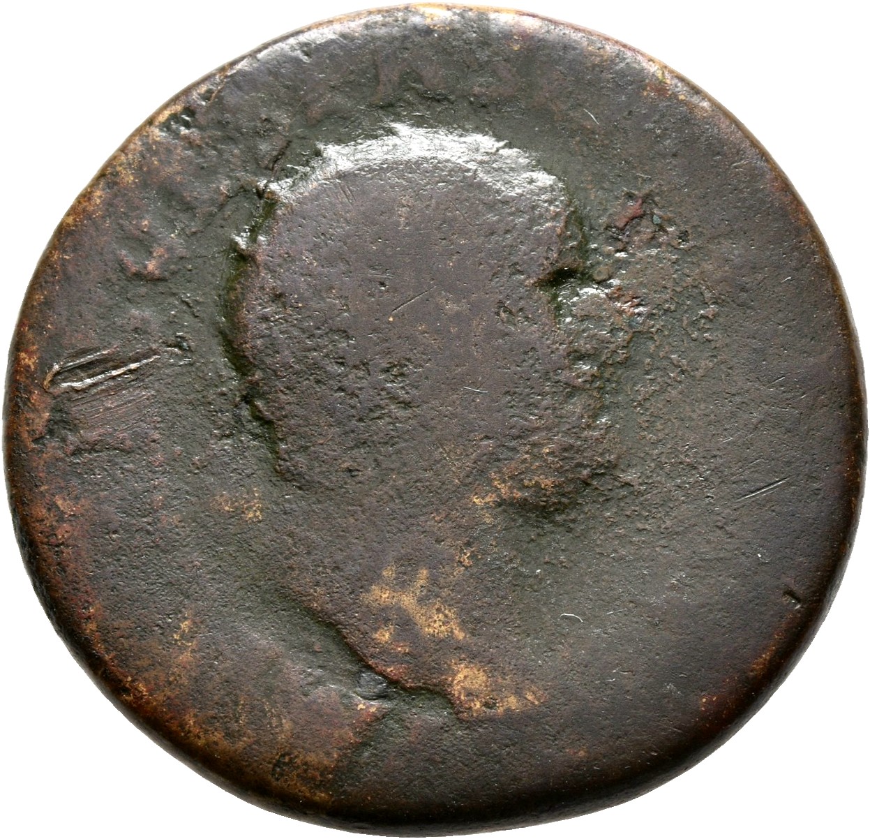 RIC II, Part 1 (second edition) Vespasian 1216 Vespasian obverse, Head of Vespasian, radiate, left; globe at point of neck