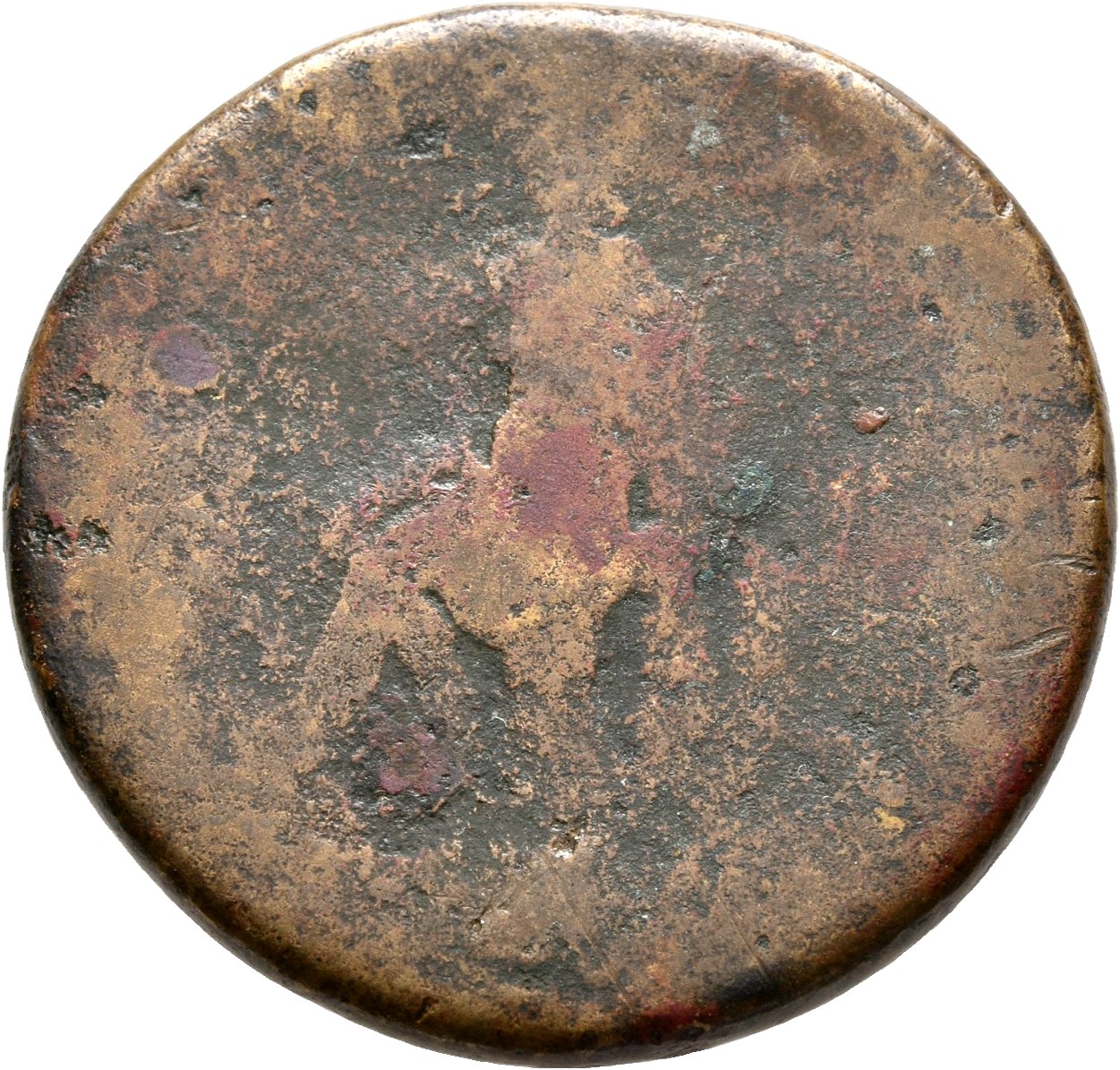 RIC II, Part 1 (second edition) Vespasian 1216 Vespasian reverse, Fortuna, draped, standing left, holding rudder set on gl...