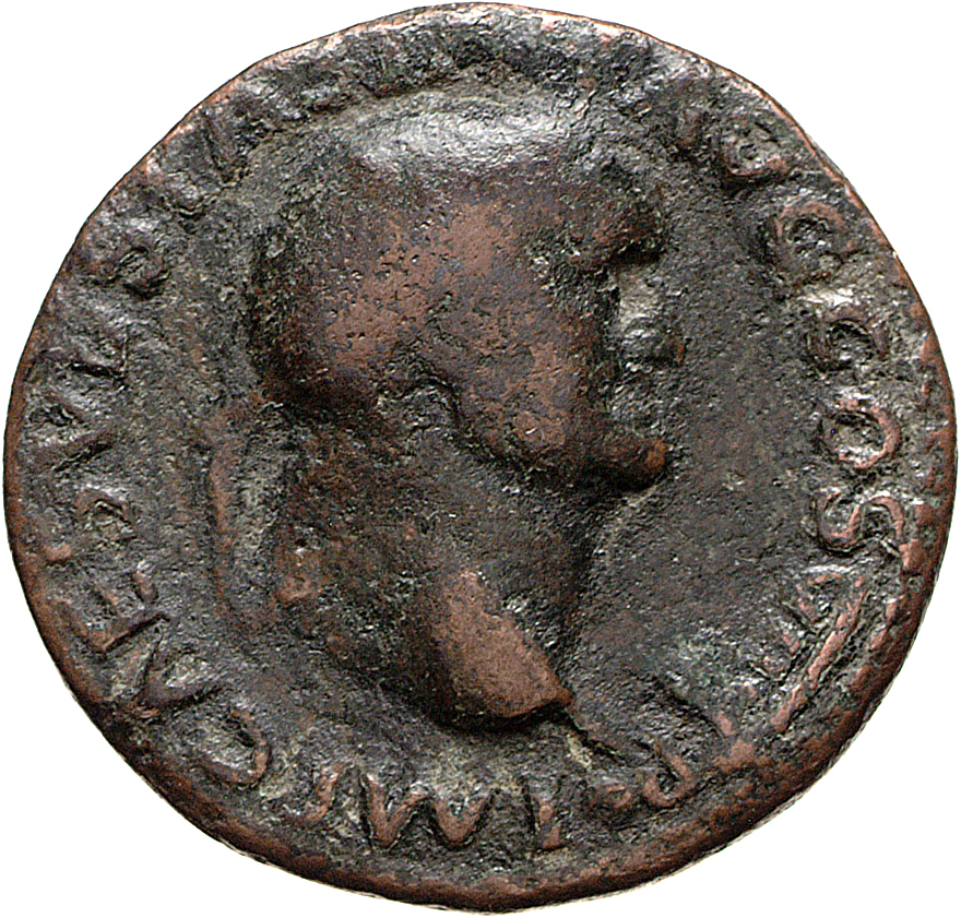 RIC II, Part 1 (second edition) Vespasian 1235 Vespasian obverse, Head of Vespasian, laureate, right; globe at point of neck