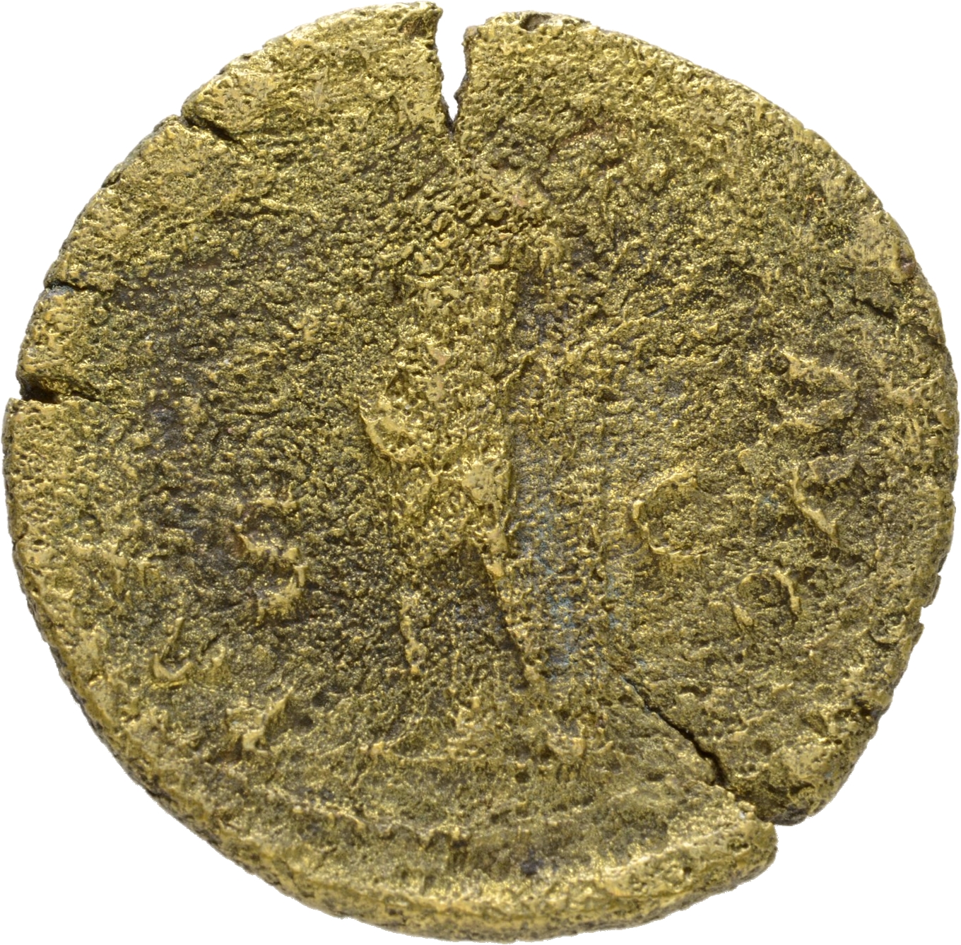 RIC II, Part 1 (second edition) Vespasian 1259 Vespasian reverse, Pax standing left leaning on column, holding caduceus an...