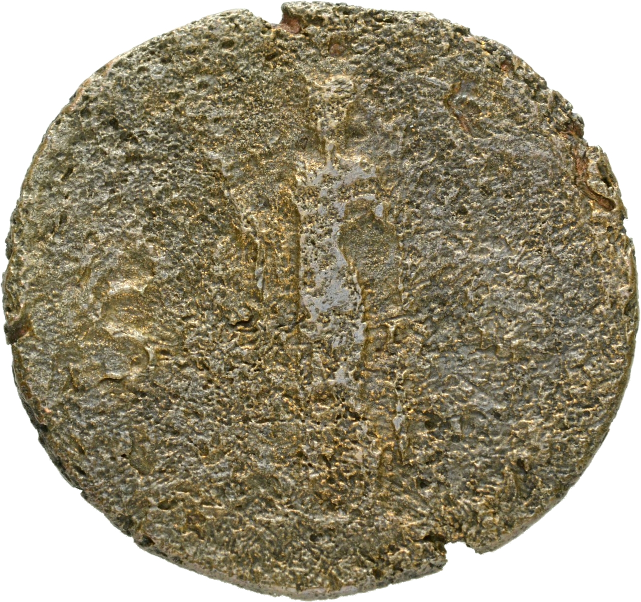 RIC II, Part 1 (second edition) Vespasian 1273 Vespasian reverse, Spes standing, left holding flower in right and raising ...