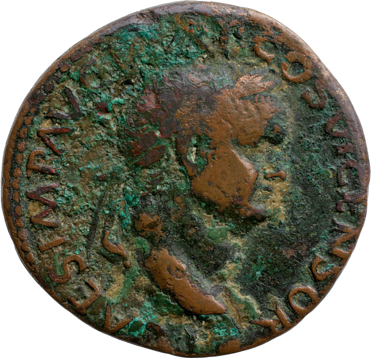RIC II, Part 1 (second edition) Vespasian 1274 Vespasian obverse, Head of Titus, laureate, right; globe at point of neck