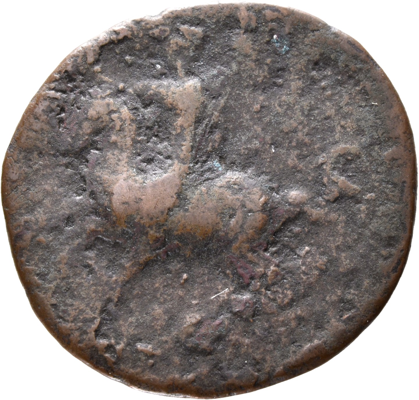 RIC II, Part 1 (second edition) Vespasian 1289 Vespasian reverse, Domitian riding left, holding sceptre in left hand, and ...