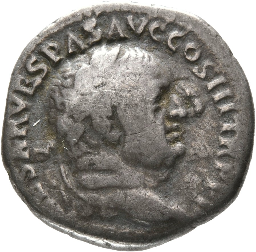RIC II, Part 1 (second edition) Vespasian 1431 Vespasian obverse, Head of Vespasian, laureate, right