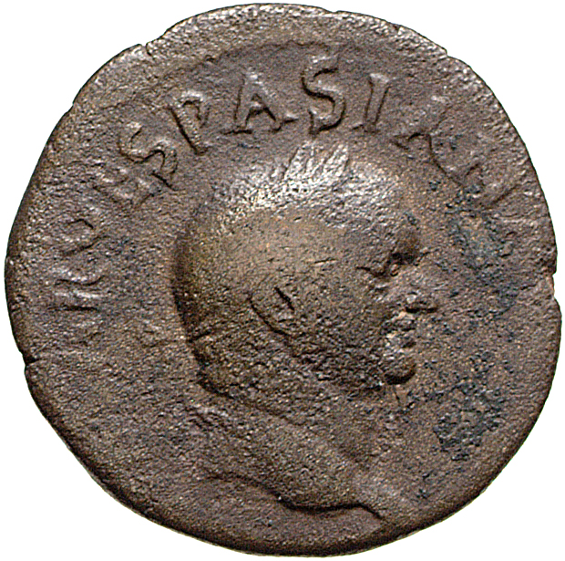 RIC II, Part 1 (second edition) Vespasian 1508 Vespasian obverse, Head of Vespasian, laureate, right