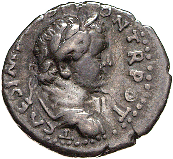 RIC II, Part 1 (second edition) Vespasian 1561 Vespasian obverse — Bust of Titus, laureate and draped, right
