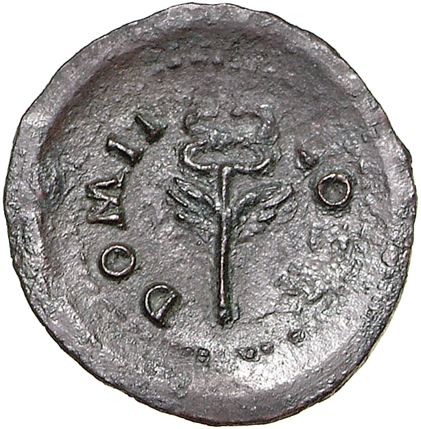 RIC II, Part 1 (second edition) Vespasian 1581 Vespasian reverse — Winged caduceus upright