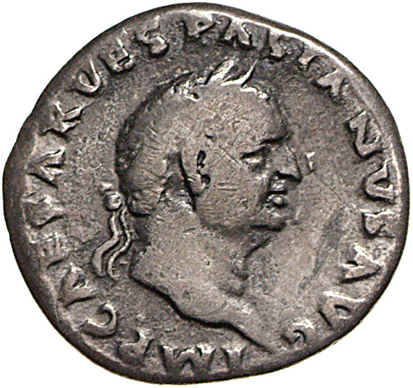 RIC II, Part 1 (second edition) Vespasian 19 Vespasian obverse, Head of Vespasian, laureate, right