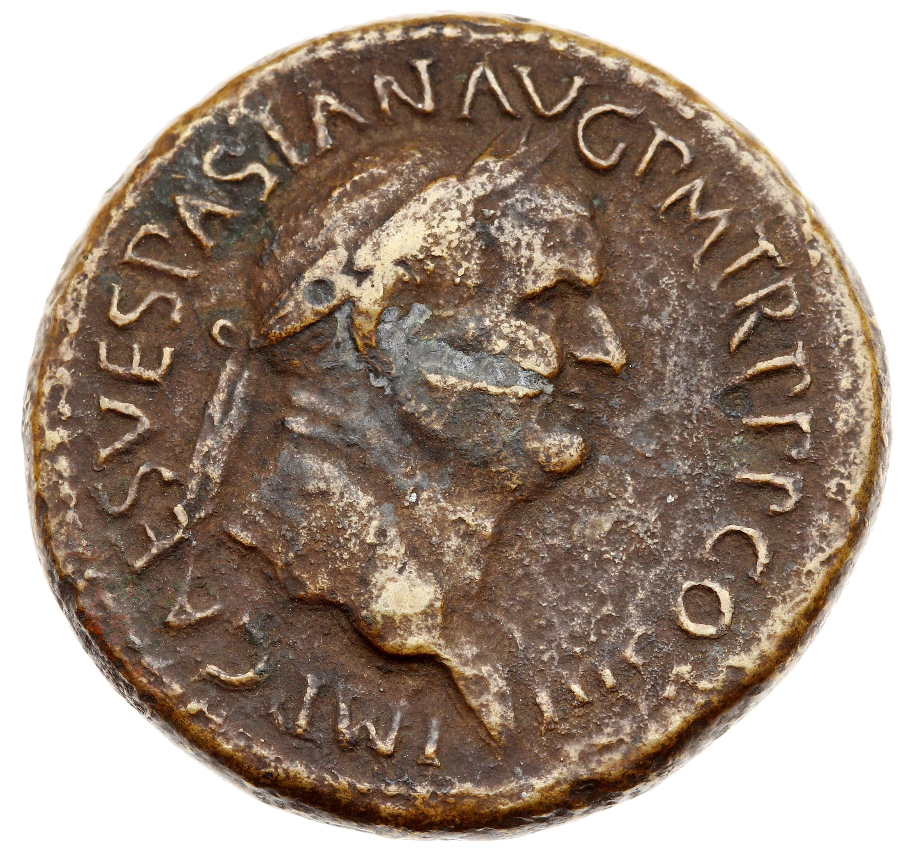 RIC II, Part 1 (second edition) Vespasian 190 Vespasian obverse, Head of Vespasian, laureate, right