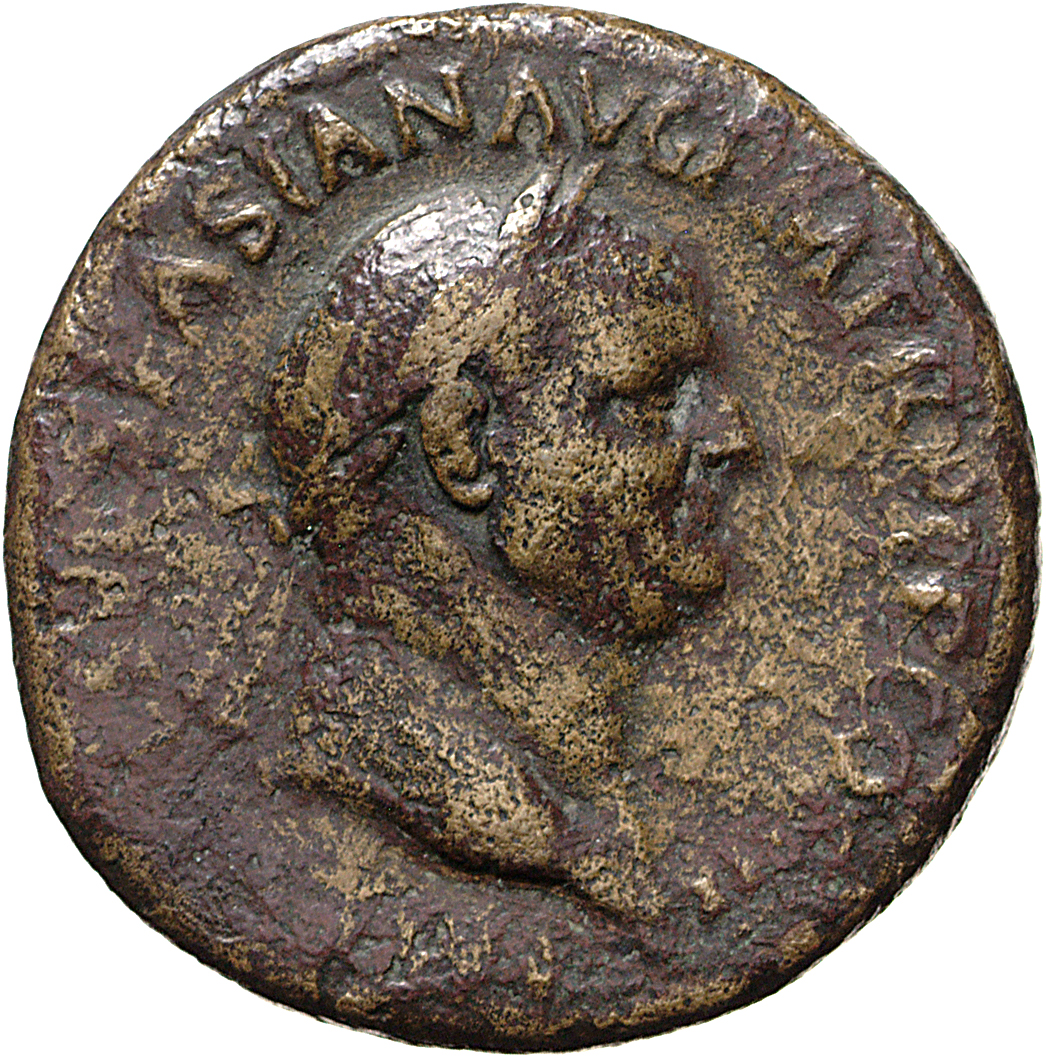 RIC II, Part 1 (second edition) Vespasian 194 Vespasian obverse, Head of Vespasian, laureate, right
