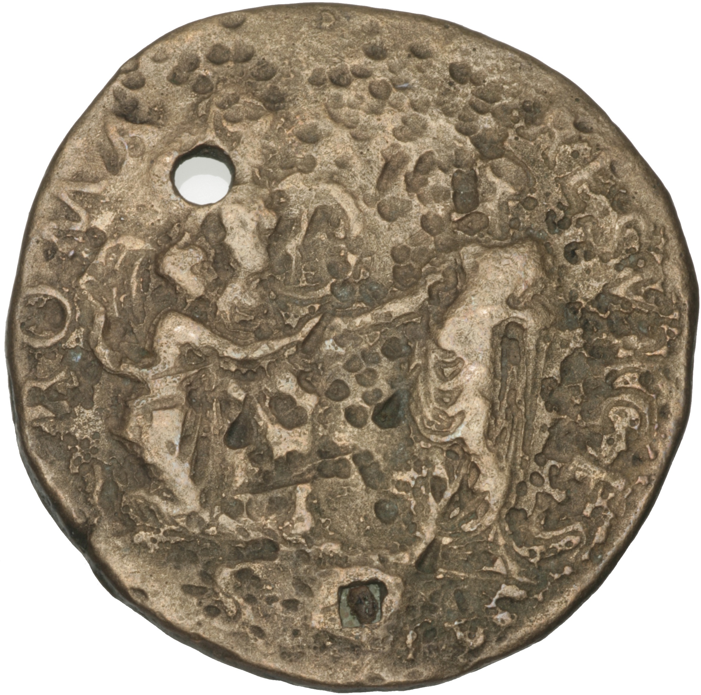 RIC II, Part 1 (second edition) Vespasian 194 Vespasian reverse, Vespasian standing left, gesturing Roma (city) to raise; ...