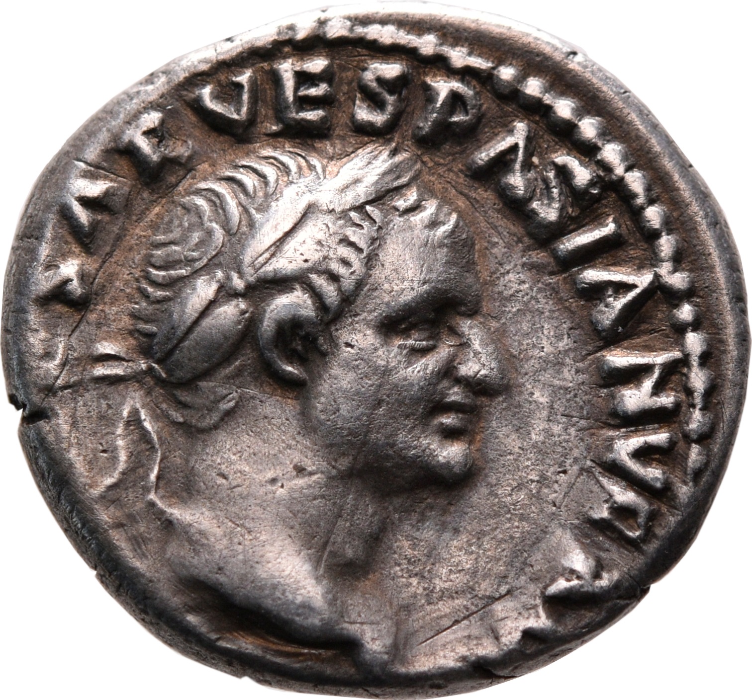 RIC II, Part 1 (second edition) Vespasian 2 Vespasian obverse, Head of Vespasian, laureate, right