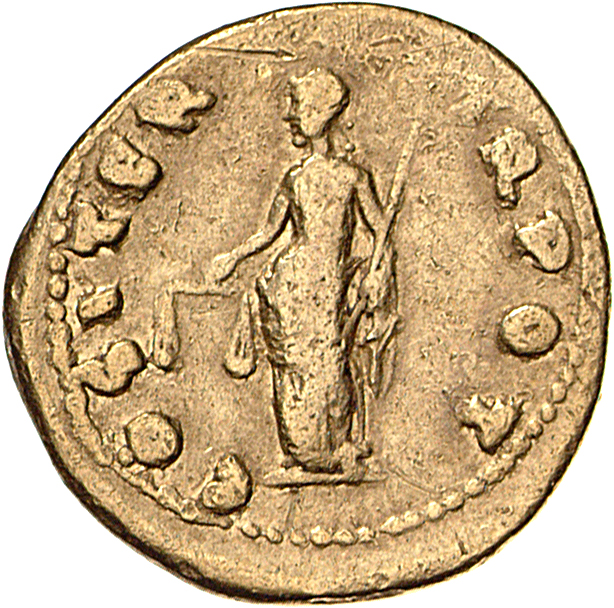 RIC II, Part 1 (second edition) Vespasian 20 Vespasian reverse, Aequitas, draped, standing left, holding scales in right h...
