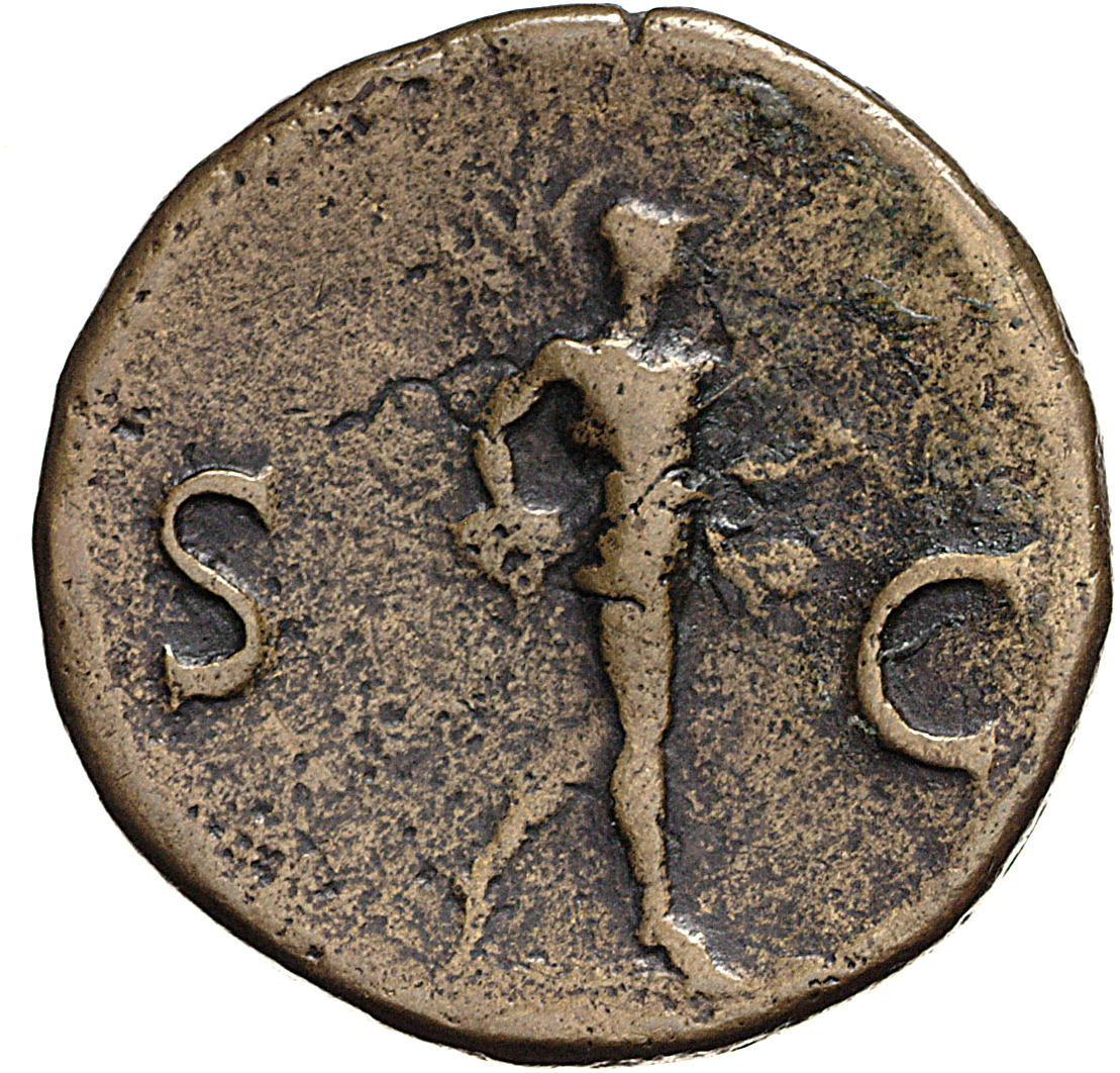 RIC II, Part 1 (second edition) Vespasian 203 Vespasian reverse, Mars advancing right, holding spear and trophy