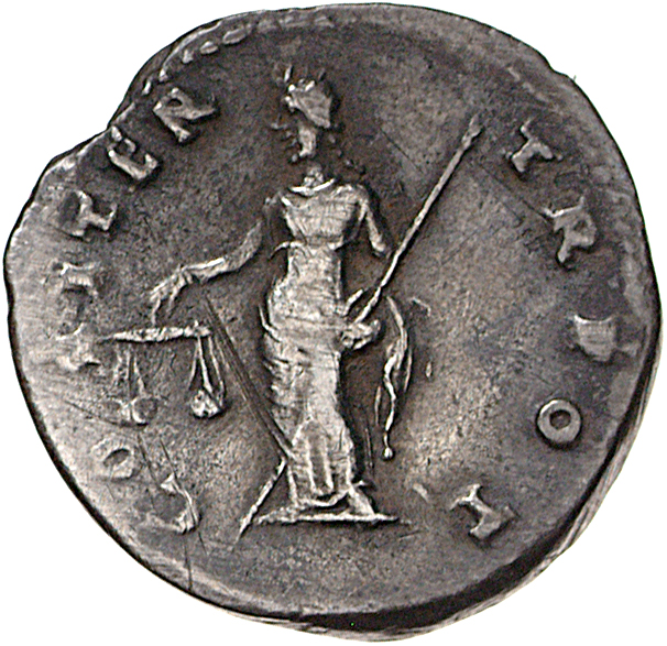 RIC II, Part 1 (second edition) Vespasian 21 Vespasian reverse, Aequitas, draped, standing left, holding scales in right h...