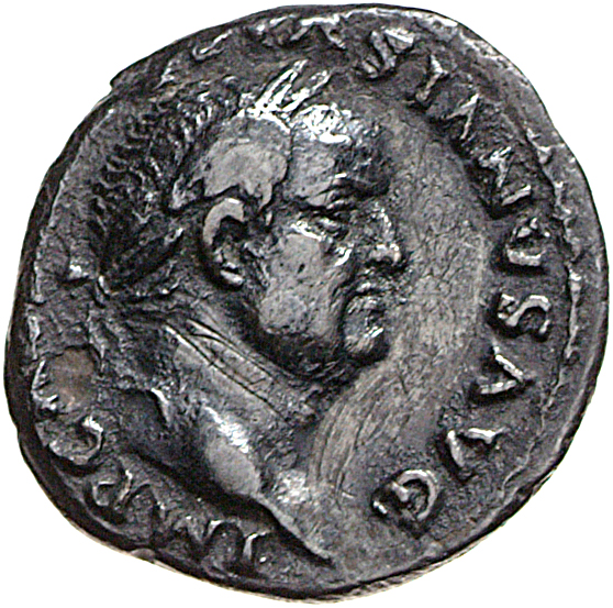 RIC II, Part 1 (second edition) Vespasian 21 Vespasian obverse, Head of Vespasian, laureate, right