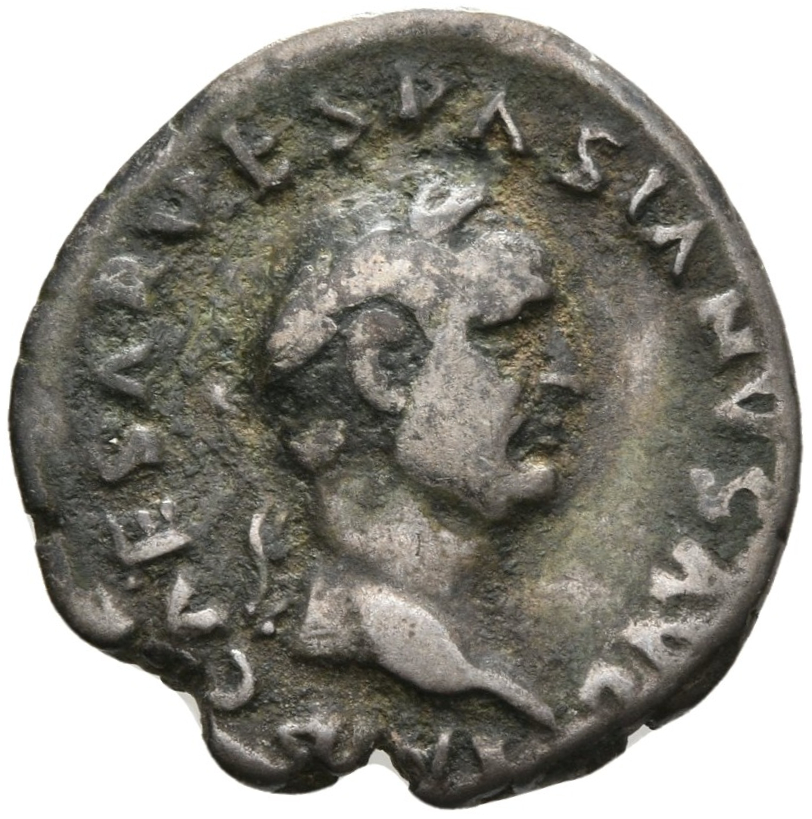 RIC II, Part 1 (second edition) Vespasian 21 Vespasian obverse, Head of Vespasian, laureate, right