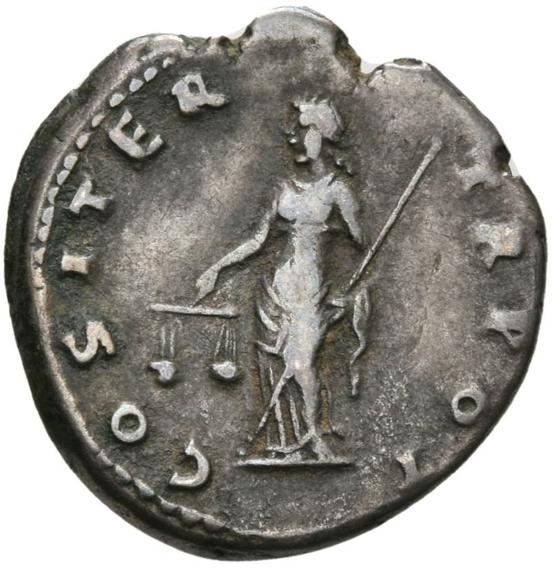 RIC II, Part 1 (second edition) Vespasian 21 Vespasian reverse, Aequitas, draped, standing left, holding scales in right h...