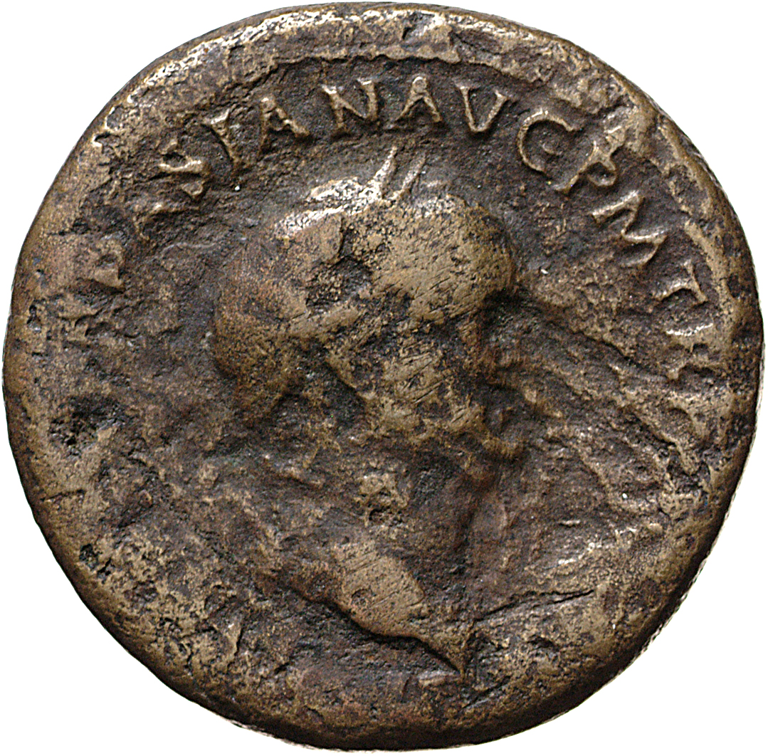 RIC II, Part 1 (second edition) Vespasian 211 Vespasian obverse, Head of Vespasian, laureate, right