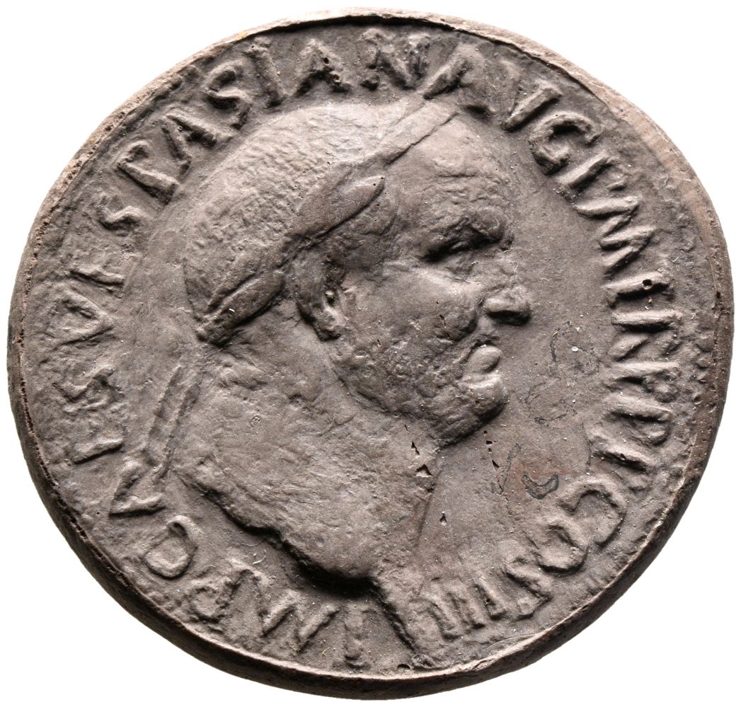 RIC II, Part 1 (second edition) Vespasian 217 Vespasian obverse, Head of Vespasian, laureate, right