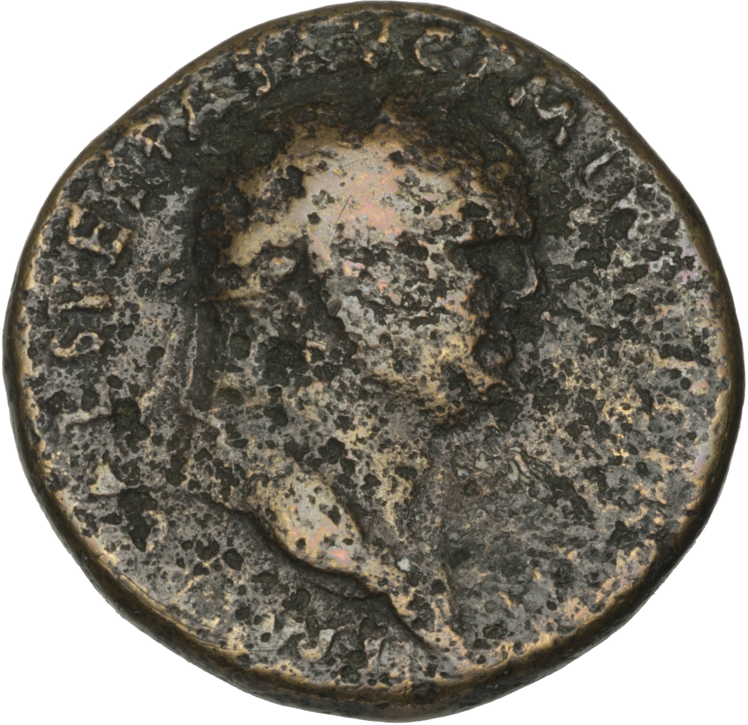 RIC II, Part 1 (second edition) Vespasian 241 Vespasian obverse, Head of Vespasian, laureate, right