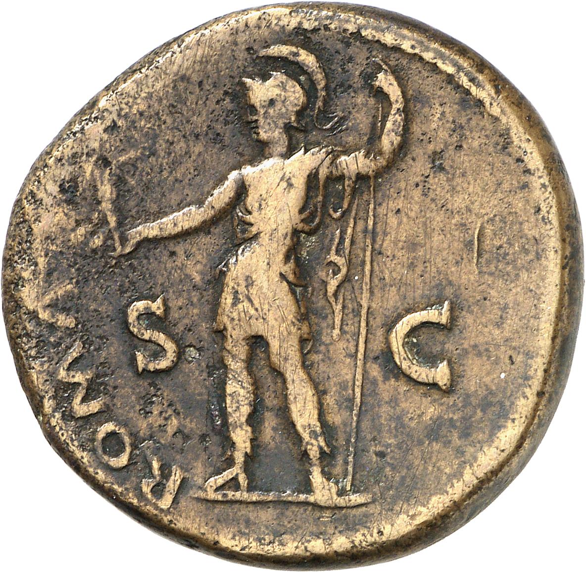 RIC II, Part 1 (second edition) Vespasian 244 Vespasian reverse, Roma standing left, holding Victory and spear