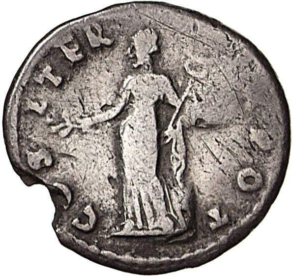 RIC II, Part 1 (second edition) Vespasian 27 Vespasian reverse, Pax, draped, standing left, holding branch extended in rig...
